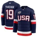 USA #19 Matthew Tkachuk Navy 2025 4 Nations Stitched Jersey