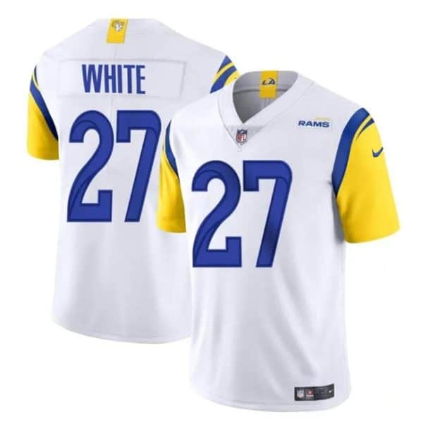 Los Angeles Rams #27 Tre'Davious White White Vapor Untouchable Stitched Jersey