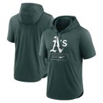 Oakland Athletics Green Short Sleeve Pullover Hoodie