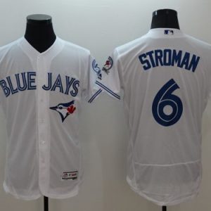 Blue Jays #6 Marcus Stroman White Flexbase Authentic Collection Stitched Jersey