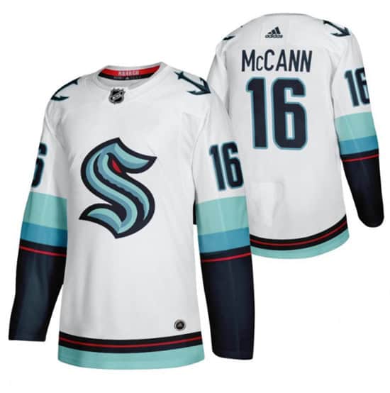 Seattle Kraken #16 Jared McCann White Stitched Jersey