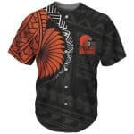 Cleveland Browns Black Orange Baseball Jersey