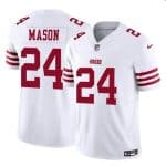San Francisco 49ers #24 Jordan Mason White 2023 F.U.S.E. Stitched Jersey