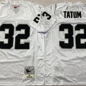 Las Vegas Raiders #32 Jack Tatum White Throwback Football Stitched Jersey