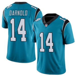 Carolina Panthers #14 Sam Darnold Blue Vapor Untouchable Limited Stitched Jersey