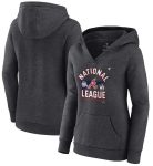 Atlanta Braves 2021 Heathered Charcoal American League Champions Locker Room Pullover Hoodie(Run Small)