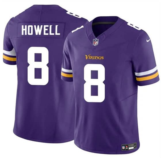 Minnesota Vikings #8 Sam Howell Purple 2024 F.U.S.E. Vapor Untouchable Limited Football Stitched Jersey