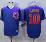 Cubs #10 Ron Santo Blue New Cool Base Stitched Jersey