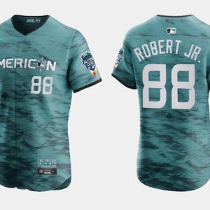 Chicago White Sox #88 Luis Robert Jr. Teal 2023 All-Star Flex Base Stitched Jersey