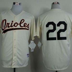 Orioles #22 Jim Palmer Cream 1954 Turn Back The Clock Stitched Jersey