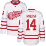 Red Wings #14 Gustav Nyquist White Centennial Classic Stitched Jersey