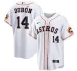 Houston Astros #14 Mauricio Dub¨®n White Cool Base Stitched Jersey