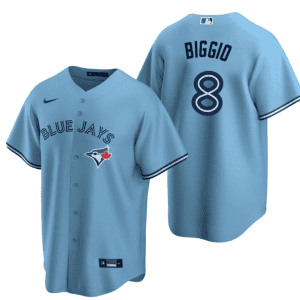 Toronto Blue Jays #8 Cavan Biggio Light Blue Cool Base Stitched Jersey