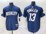 Detroit Tigers #13 Dillon Dingler 2024 Navy City Connect Cool Base Limited Stitched Jersey