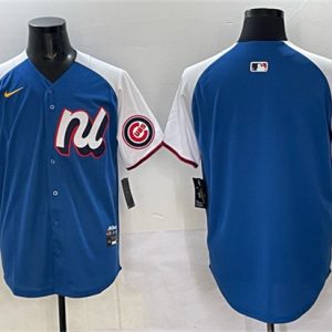 National League Chicago Cubs Blank Blue Alternate 2025 All-Star Edition Limited Stitched Jersey