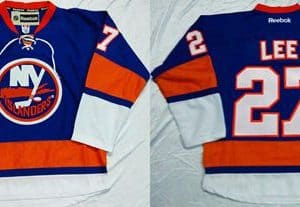 Islanders #27 Anders Lee Baby Blue Home Stitched Jersey