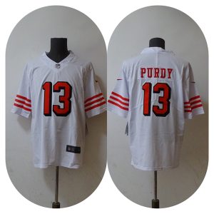 San Francisco 49ers #13 Brock Purdy New White Vapor Untouchable Limited Stitched Jersey