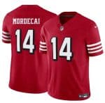 San Francisco 49ers #14 Tanner Mordecai New Red 2025 F.U.S.E. Vapor Untouchable Limited Stitched Jersey