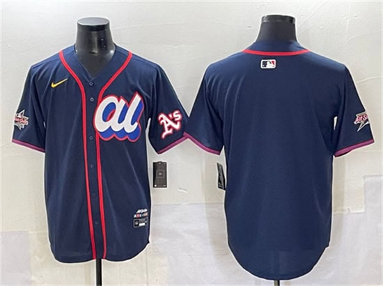 American League Oakland Athletics Blank Navy 2025 All-Star Edition Limited Stitched Jersey