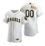Los Angeles Angels Customized White Golden Edition Flex Base Sttiched Jersey
