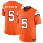 Denver Broncos #5 Trent Sherfield Sr Orange 2025 F.U.S.E. Vapor Limited Stitched Jersey