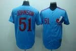 Mitchell And Ness Expos #51 Randy Johnson Blue Stitched Throwback Jersey