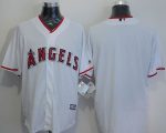 Angels Of Anaheim Blank White New Cool Base Stitched Jersey