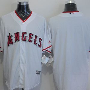 Angels Of Anaheim Blank White New Cool Base Stitched Jersey