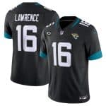 Jacksonville Jaguars #16 Trevor Lawrence Black 2023 F.U.S.E With 3-Star C Patch Vapor Untouchable Limited Stitched Jersey
