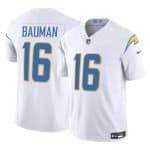 Los Angeles Chargers #16 Casey Bauman White 2024 F.U.S.E. Vapor Limited Stitched Jersey