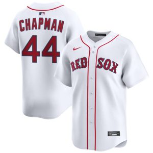 Boston Red Sox #44 Aroldis Chapman White 2025 Home Limited Stitched Jersey