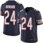 Bears #24 Jordan Howard Navy Blue Stitched Limited Rush Nike Jersey