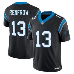 Carolina Panthers #13 Hunter Renfrow Black Limited Stitched Jersey