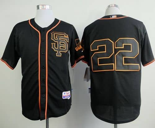 Giants #22 Jake Peavy Black Alternate Cool Base Stitched Jersey