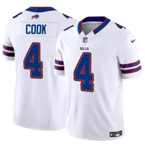 Buffalo Bills #4 James Cook White 2023 F.U.S.E. Vapor Untouchable Limited Stitched Jersey