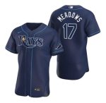 Tampa Bay Rays #17 Austin Meadows Navy Flex Base Stitched Jersey
