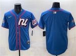 National League Washington Nationals Blank Blue 2025 All-Star Edition Limited Stitched Jersey