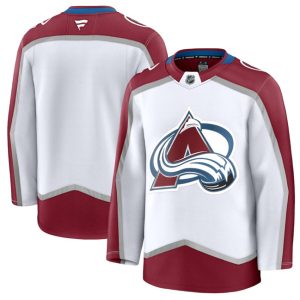 Colorado Avalanche Blank White 2024-25 Away Stitched Jersey