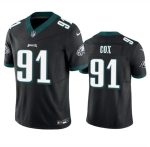 Philadelphia Eagles #91 Fletcher Cox Black 2023 F.U.S.E. Vapor Untouchable Limited Stitched Jersey