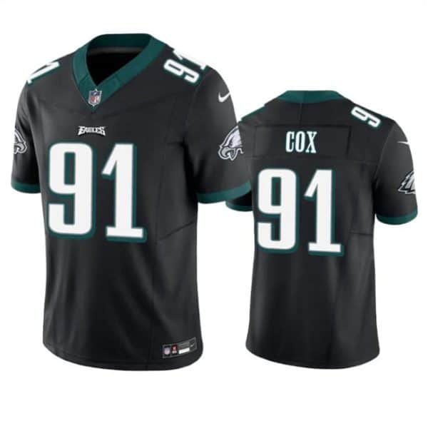 Philadelphia Eagles #91 Fletcher Cox Black 2023 F.U.S.E. Vapor Untouchable Limited Stitched Jersey