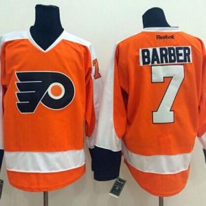 Flyers #7 Bill Barber Orange Stitched Jersey