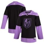 Vegas Golden Knights Black Hockey Fights Cancer Practice Adidas Jersey