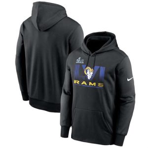 Los Angeles Rams 2022 Black Super Bowl LVI Champions Pullover Hoodie
