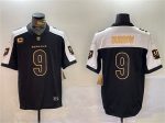 Cincinnati Bengals #9 Joe Burrow Black Gold 2024 F.U.S.E. With 4-Star C Patch Limited Stitched Jersey