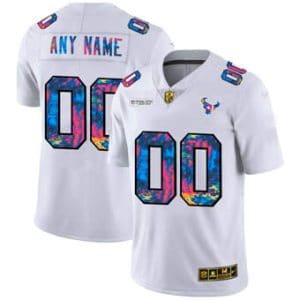 Houston Texans Customized 2020 White Crucial Catch Limited Stitched NFL Jersey