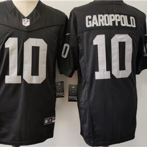 Las Vegas Raiders #10 Jimmy Garoppolo Black 2024 F.U.S.E. Vapor Stitched Jersey