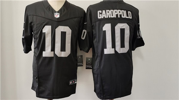 Las Vegas Raiders #10 Jimmy Garoppolo Black 2024 F.U.S.E. Vapor Stitched Jersey