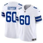 Dallas Cowboys #60 Tyler Guyton White 2024 F.U.S.E Draft Vapor Untouchable Limited Stitched Jersey