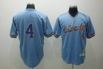 Mitchell And Ness Brewers #4 Paul Molitor Stitched Blue Throwback Jersey