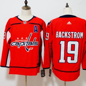 Washington Capitals #19 Nicklas Backstrom Red Stitched Adidas Jersey